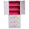 TheTickleToe Thick Fiber Plastic Storage Organizer Closets Almirah Shelf, Drawers Wardrobes for Kids (White, 60 x 40 x 135 cm). 