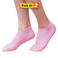 1 Pair Silicone Moisturizing Socks Exfoliating Gel Heel Socks Callus Cracked Dead Skin Remove Protector Pain Relief Foot Care. 