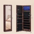 Wall Mirror with jewellery cabinet, jewellery storage, makeup storage. 