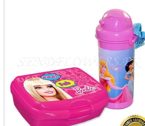 stylish Barbie lunch box and water bottle for girls