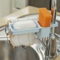 Kitchen Sink Faucet Sponge Soap Drain Rack Storage Organizer Holder for Kitchen Kit. 