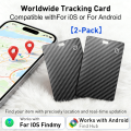 1/2-Pack Smart Air Tag Tracking Card for IOS and Android - Lost and Found Alert Device. Wallet/Card Locator Smart Card..