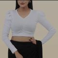 crop top full sleeve blouse for women's and girls.. 