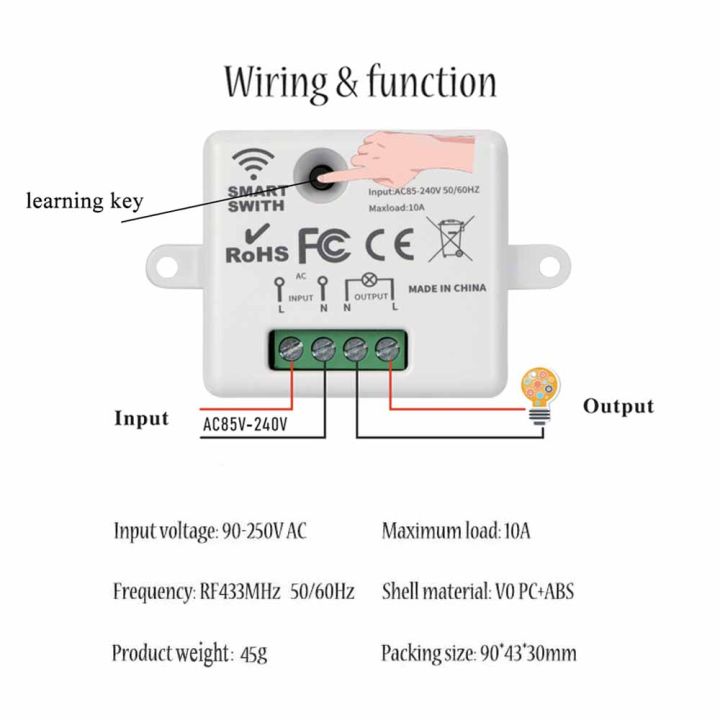 CENFAYA%20Tuya%20WiFi%20RF%20Smart%20Light%20Switch%20110V%20220V%20230V%20Mini%20Relay%20Receiver%20Module%20433mhz%20Glass%20Touch%20Wall%20Remote%20Control%20f%20Alexa%20lightify%20-%20Image%204