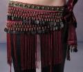 US New Belly Dance Hip Scarf Coin Belt Tribal Costume Fringe Tassel Belt Copper Belly Dancing Waist Tribal Design Conins Belt.