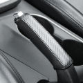 Carbon Fiber Car Leather Handbrake Cover Protective Sleeve Hand Brake Protection Car Interior Accessories. 