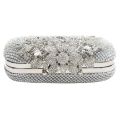 Golden Fancy Bridal Wedding Party Crystal Clutch for Women Ladies Bag Wallet. 