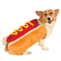 Funny Halloween Dog Costumes Hot Dog Shaped Dachshund Sausage Adjustable Clothes Pet Apparel Dressing Up Cat Party Costume Suit. 