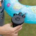 Portable Electric Air Pump with Multiple Nozzles for Quick, Suitable for Swim Ring, Pool Rafts and Inflatable Toys.