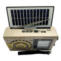KTF-1481 / KTF-1481 8 Solar Charging Wireless Portable Bt Speaker AM FM SW 8 Bands Radio Speaker 3 Inch Mp3 Player Tf Usb Aux with Flashlight.