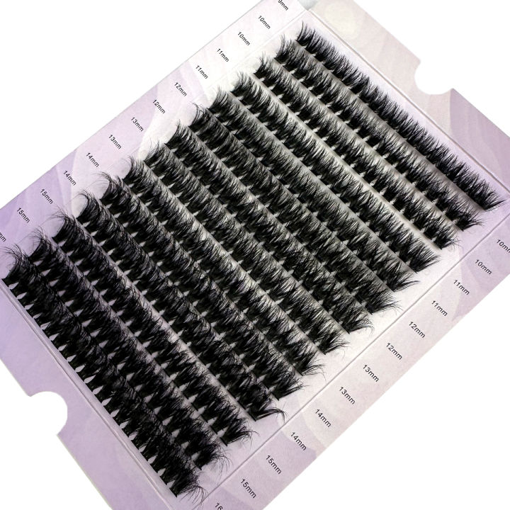 14%20Rows%205D%20Fluffy%20Cluster%20Lashes%2060D/80D/100D/140D/160D%20Thick%20Eyelash%20D/DD%20Curl%209-16mm%20Mix%20Individual%20Lashes%20DIY%20Lash%20Extensions%20-%20Image%205