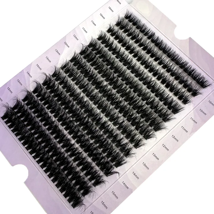 14%20Rows%205D%20Fluffy%20Cluster%20Lashes%2060D/80D/100D/140D/160D%20Thick%20Eyelash%20D/DD%20Curl%209-16mm%20Mix%20Individual%20Lashes%20DIY%20Lash%20Extensions%20-%20Image%205
