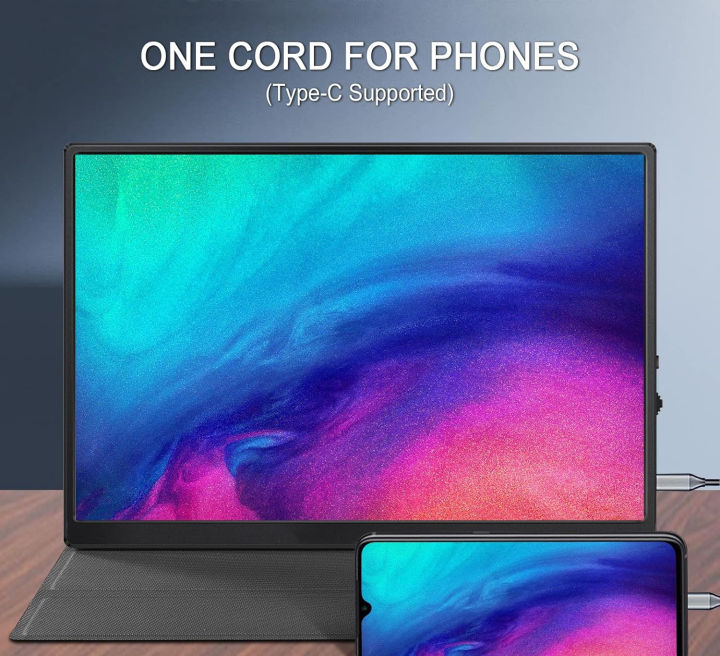 11.6%20-Inch%20Portable%20Monitor%20For%20Laptop%20TV%20XBox%20PS4/%205%20Switch%20Cell%20Phone%20PC%20Extension%20Mobile%20Mointor%20IPS%20Screen%20Type-c%20Mini%20Hdmi%20-%20Image%206