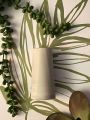 Ribbed vase small size(plantable +artificial flower decorative)size 10*5.5 cm.