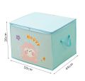 Foldable Storage Box for Clothes, Quilts & Toys | Cartoon Animal Design Kids Organizer | Dustproof Travel Bag. 