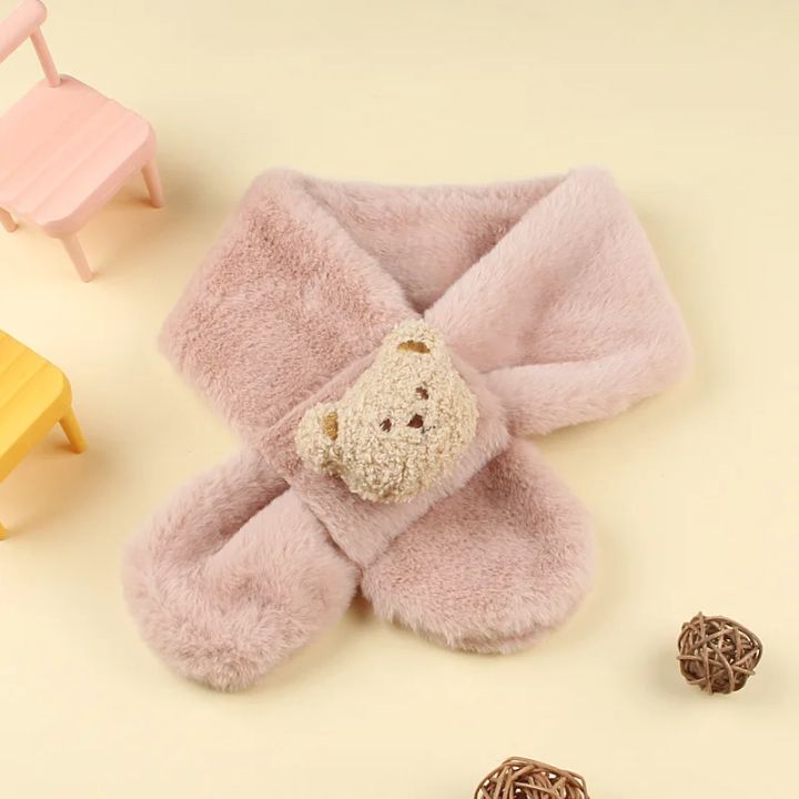 Winter%20Warm%20Plush%20Baby%20Scarf%20Cute%20Caroon%20Bears%20Boy%20Girl%20Scarves%20Newborn%20Toddler%20Faux%20Fur%20Children%20Cross%20Neckerchief%20%20Baby%20Shawls%20-%20Image%203