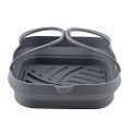 20cm Air Fryer Silicone Basket Tray Pot With Handle 8inch Square Airfryer Baking Mold Liner Foldable Kitchen Cooking Accessories. 