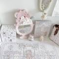 Cute Girlish Heart Strawberry Tea Party Animal PU Leather Mouse Pad Large Waterproof Desktop Keyboard Desk Pad Gaming Mousepad.