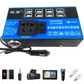 Car inverter 1500W peak dc12v/24V to 220V power inverter socket with 4 USB for car electronics. 