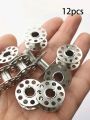 12/24PCS Stainless Steel Sewing Machine Bobbins - Durable Metal Construction for Brother Sewing Machine, Essential Sewing Craft. 