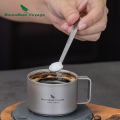 Boundless Voyage 5PCS/1lot Titanium Espresso Spoons Mini Coffee Spoons Tea Spoons for Dessert, Tea, Sugar & Jam Ti1040T. 