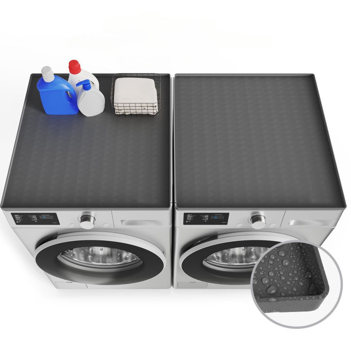 1%20Pcs%20Dryer%20Cover%20Silicone%20Dryer%20Top%20Protector%20Anti-slip%20Waterproof%20Protective%20Cover%20for%20%20for%20Washing%20Machin%20and%20Kitchen%20-%20Image%202