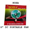 NOHA 12V DC portable  oscillating fan /NOHA DC  car fan. 