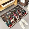 VIKAMA Christmas Carpet Three Santa Claus Doormat Entrance Welcome Mat Outdoor Carpet Rug For Bedroom Living Room Home Decoratio.