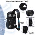 Anti Theft Sling Bag Shoulder Crossbody Backpack Waterproof Chest Bag with USB Charging Port Lightweight Casual Daypack.