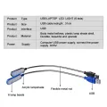 Portable USB LED Mini Book Light Reading Light Table Lamp Flexible 6leds USB Lamp for Power Bank Laptop Notebook PC Computer. 