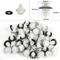 100-20PCS Auto Door Panel Clip with Seal Ring Auto Fastener Rivet Bumper Clip Retainer Car Interior Retaining Accessories.
