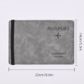 Men PU Leather Wallet Travel Passport Purse Card Male Travel Accessories Hand Carry Passport Business Cards Holder Wallet. 