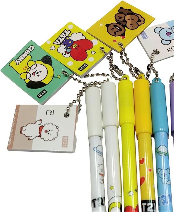 Fancy Gel Pen With Mini Diary Black Ink For Girls And Boys