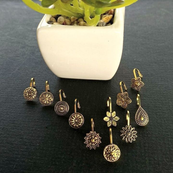 Oxidized%20jewellery%20Black%20silver%20Metal%20nose%20pin%20Non%20piercing%20Clip%20on%20Oxidised%20nose%20ring%20Stud%20for%20Girls%20&%20Ladies%20-%20Image%204