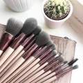 B_H cosmetic lavish elegance full makeup brushes set of 15 pieces. 