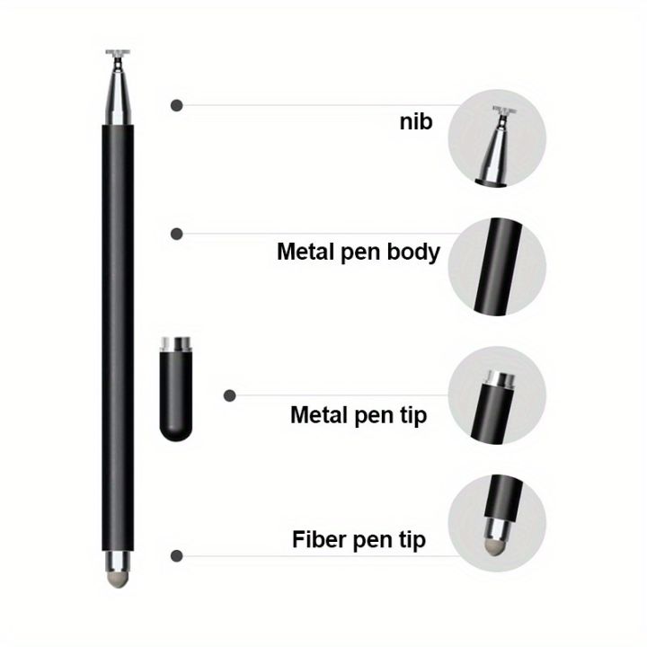 2pcs%20Capacitor%20pen%20For%20mobile%20phone%20Pad%20Magnetic%20pen%20cap%20dual%20purpose%20fiber%20cloth%20head%20touch%20capacitor%20pen%20For%20ipad%20pro%20air%20-%20Image%203