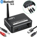 Digital to Analog Audio DAC Converter Adapter Digital SPDIF Optical Toslink to 3.5mm 3.5 AUX Jack RCA L/R Bluetooth 5.0 Receiver. 