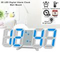 Creative 3d Stereo Mini Clock Led Digital Clock Wall Clock Desk Desk Clock Alarm Clock Living Room Clock Diy. 