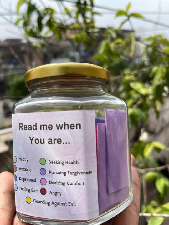 Islamic jar|inshallah jar|The Jar of  hope..Quranic Verses Glass Jar Gift for him/her..Glass Jar filled with Colourful Perfumed Quranic verses to read in every situation/Muslim jar/Jar of Hope/Islamic gift for he/her