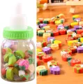 1pcs Erasers Mini Feeding Bottle Cute Fruits Rubber Gift for Children Kids Students Random Color. 