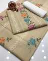 2-Piece Paper Cotton Tarkashi Design Embroidered Unstitched Set for Women and Girls. 