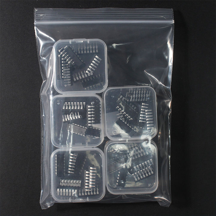 50PCS%20Integrated%20Circuit%20Logic%20IC%2074HC/%2074LS%20DIP-14%20%205%20values%20%20IC%20Chip%20Assortment%20Box%20Kit%20Electronic%20Component%20-%20Image%205