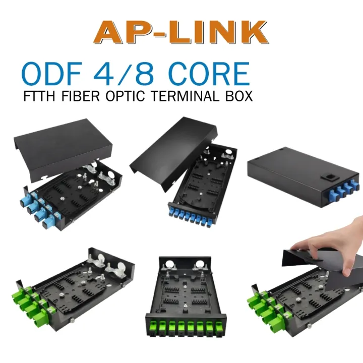 Odf Rack Mount 4 Core 8 Core Sc Head Type Optical Fiber Patch Panel 1U ...