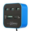 All In One Combo Card Reader With USB Hub. 