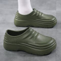 Chef's Shoes, Men's Bags, Heel, Waterproof Slippers, Kitchen Use, One-piece Rain Boots, Anti-slip Safety Shoes for Work. 