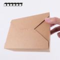 Solid brown Kraft food box (20/pack)-Krawat. 