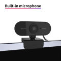 1080P high-definition mini computer camera, live streaming camera, built-in microphone, USB network camera, support for laptop. 