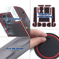 1Set Car Gate Slot Mat For Suzuki Swift 2018 2019 2020 Auto Anti-Slip  Cup Pads Interior Accessories. 