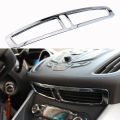 Car Air Conditioning Outlet Decoration Cover for Ford Kuga Escape 2013 2014 2015 2016 2017 Chrome Trim Sticker Modification.