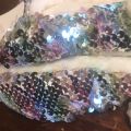 Capelli NY Unicorn Sequin Slippers M/L. 